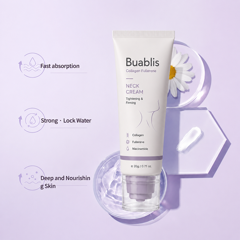 Roller Massage Neck Cream 🧴 Collagen & Hyaluronic Acid | Firms Neck, Reduces Wrinkles & Double Chin