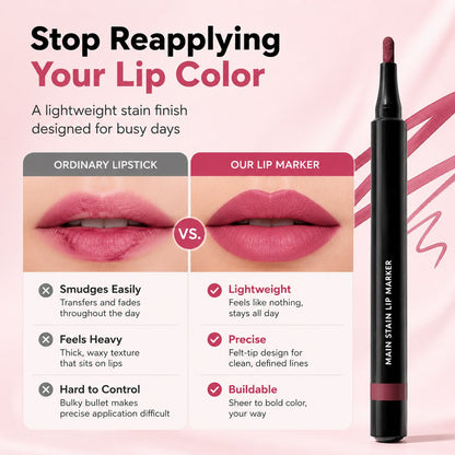 Main Stain Lipliner Marker - Long-Lasting Lip Color Tool for Precise Lip Definition✨